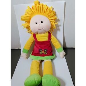 Vintage 1999 Rag Tops plush doll w/Butterfly Dress by Well Made Toys